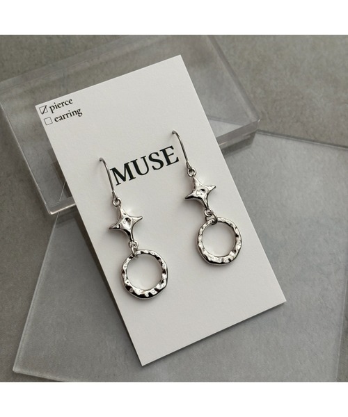 tone（トーン）の「【MUSE】スター　シルバー　サージカルステンレスピアス(MA)（ピアス（両耳用）・レディース・B/A/C/D/E/F・FREE）」の4枚目の写真