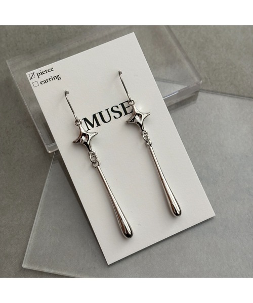 tone（トーン）の「【MUSE】スター　シルバー　サージカルステンレスピアス(MA)（ピアス（両耳用）・レディース・B/A/C/D/E/F・FREE）」の5枚目の写真