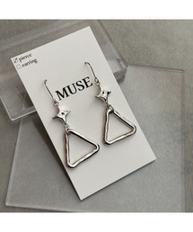 【MUSE】スター　シルバー　サージカルステンレスピアス(MA)