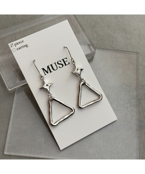 tone（トーン）の「【MUSE】スター　シルバー　サージカルステンレスピアス(MA)（ピアス（両耳用）・レディース・B/A/C/D/E/F・FREE）」の6枚目の写真