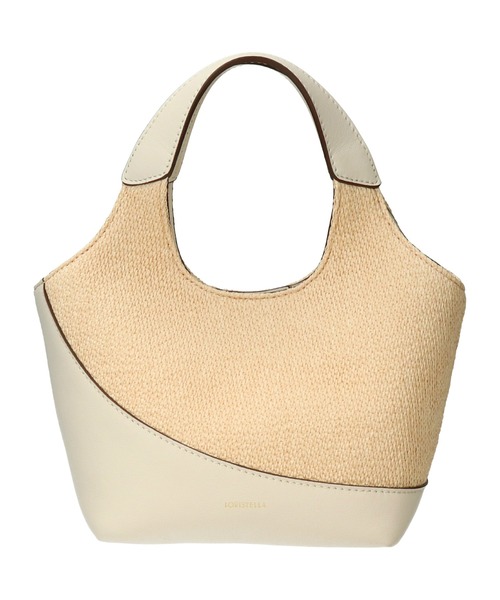LORISTELLA（ロリステッラ）の「【LORISTELLA】異素材コンビスモールサイズハンドバッグ(Q56506)（ハンドバッグ・レディース・ホワイト系その他・ALL）」の5枚目の写真
