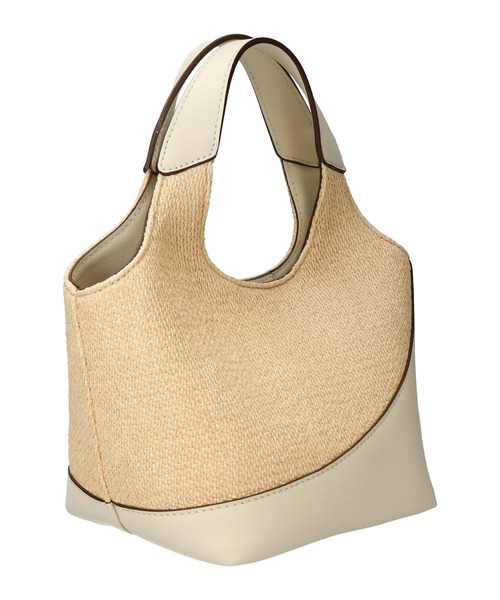 LORISTELLA（ロリステッラ）の「【LORISTELLA】異素材コンビスモールサイズハンドバッグ(Q56506)（ハンドバッグ・レディース・ホワイト系その他・ALL）」の8枚目の写真