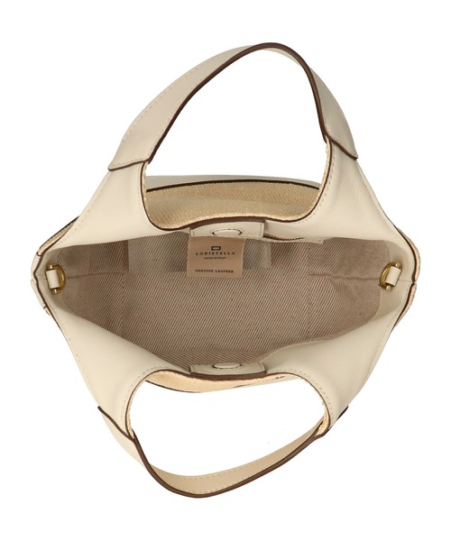 LORISTELLA（ロリステッラ）の「【LORISTELLA】異素材コンビスモールサイズハンドバッグ(Q56506)（ハンドバッグ・レディース・ホワイト系その他・ALL）」の12枚目の写真