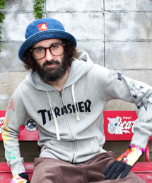 ALDIES | THRASHER Zip Parka スラッシャーコラボパーカー(パーカー)