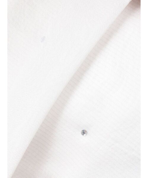 GYDA（ジェイダ）の「シアーラインストーンショートシャツ（シャツ/ブラウス・レディース・オフホワイト/スカイブルー/ブラック・FREE）」の7枚目の写真