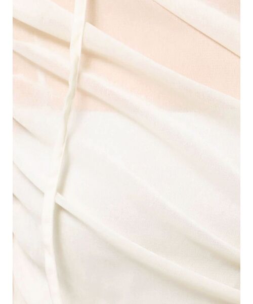 dazzlin（ダズリン）の「アシメギャザーシアーベロアカットソー（Tシャツ/カットソー・レディース・オフホワイト/ブラック・FREE）」の12枚目の写真