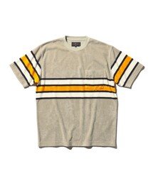 BEAMS PLUS | パイル ストライプ ポケット Tシャツ(Tシャツ/カットソー)