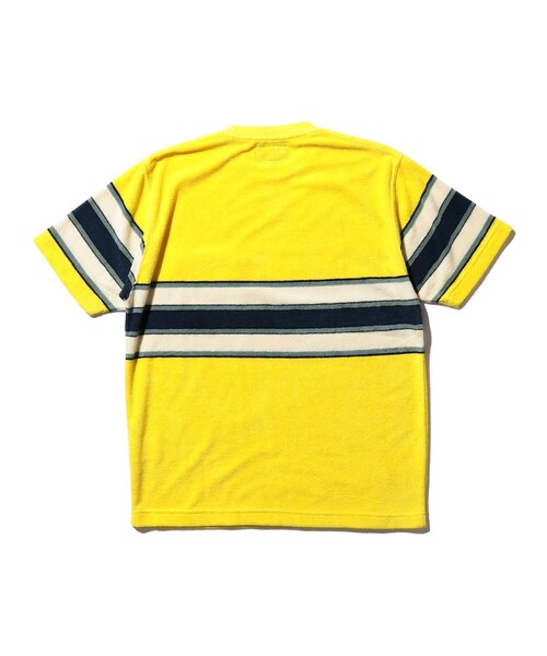 BEAMS PLUS（ビームスプラス）の「パイル ストライプ ポケット Tシャツ（Tシャツ/カットソー・メンズ・ベージュ/イエロー/ネイビー・S/XL/M/L）」の20枚目の写真