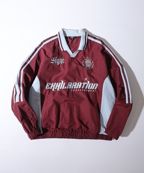 SUGGESTION(サジェッション)の「Uniform design nylon pullover / ユニフォームデザイン ナイロンプルオーバー unisex(その他トップス・メンズ・ライトグレー/ワイン/ブラック・M/L)」の3枚目の写真
