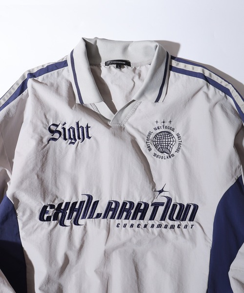 SUGGESTION(サジェッション)の「Uniform design nylon pullover / ユニフォームデザイン ナイロンプルオーバー unisex(その他トップス・メンズ・ライトグレー/ワイン/ブラック・M/L)」の5枚目の写真