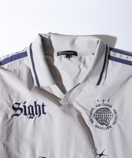 SUGGESTION(サジェッション)の「Uniform design nylon pullover / ユニフォームデザイン ナイロンプルオーバー unisex(その他トップス・メンズ・ライトグレー/ワイン/ブラック・M/L)」の6枚目の写真