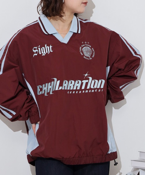 SUGGESTION(サジェッション)の「Uniform design nylon pullover / ユニフォームデザイン ナイロンプルオーバー unisex(その他トップス・メンズ・ライトグレー/ワイン/ブラック・M/L)」の17枚目の写真