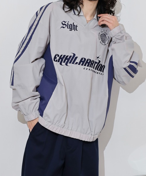 SUGGESTION(サジェッション)の「Uniform design nylon pullover / ユニフォームデザイン ナイロンプルオーバー unisex(その他トップス・メンズ・ライトグレー/ワイン/ブラック・M/L)」の22枚目の写真
