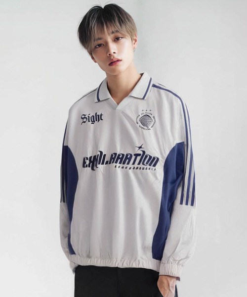 SUGGESTION(サジェッション)の「Uniform design nylon pullover / ユニフォームデザイン ナイロンプルオーバー unisex(その他トップス・メンズ・ライトグレー/ワイン/ブラック・M/L)」の16枚目の写真