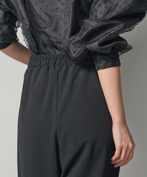 mili an deni(ミリアンデニ)の「カットジョーゼットタックパンツ(スラックス・レディース・チャコールグレー/ブラック/ライトグレー・M)」の19枚目の写真