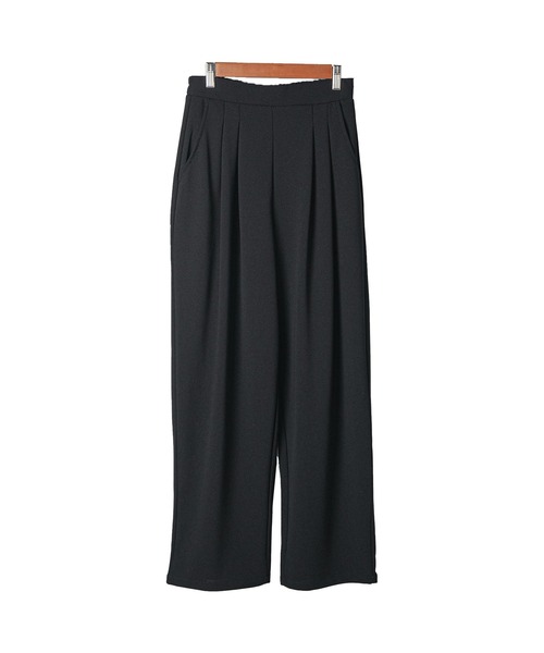 mili an deni(ミリアンデニ)の「カットジョーゼットタックパンツ(スラックス・レディース・チャコールグレー/ブラック/ライトグレー・M)」の20枚目の写真