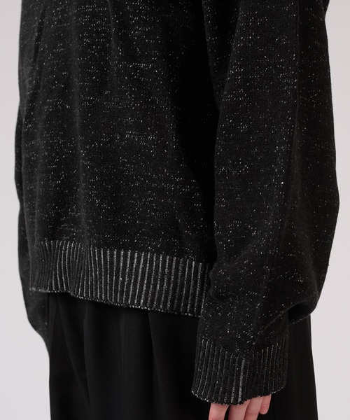 ONCILY(オンシェリー)の「PLATING KNIT POLO SHIRT / プレーティングニットポロシャツ(ポロシャツ・メンズ・ベージュ/ブラック・MEDIUM/LARGE/SMALL)」の10枚目の写真