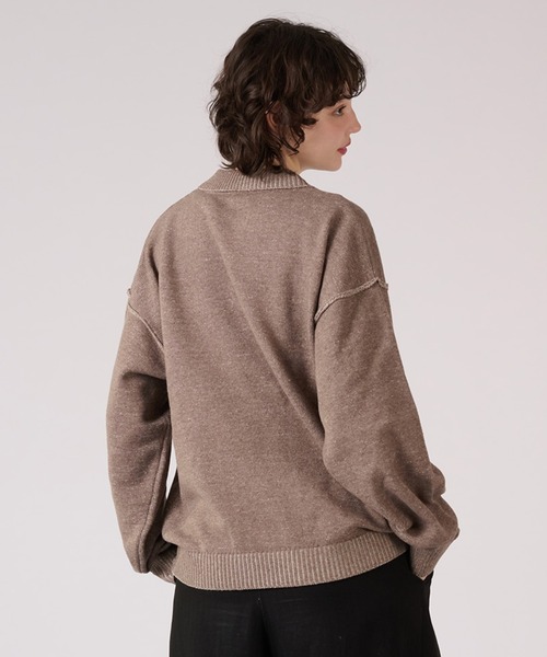 ONCILY(オンシェリー)の「PLATING KNIT POLO SHIRT / プレーティングニットポロシャツ(ポロシャツ・メンズ・ベージュ/ブラック・MEDIUM/LARGE/SMALL)」の19枚目の写真