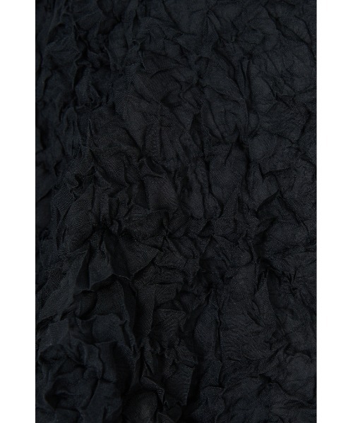 M_(エムアンダーバー)の「【M_】RE POLYESTER WRINKLED シャツ(シャツ/ブラウス・レディース・オレンジ/アイボリー/ブラック・2/1)」の6枚目の写真