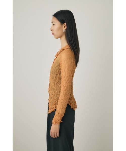 M_(エムアンダーバー)の「【M_】RE POLYESTER WRINKLED シャツ(シャツ/ブラウス・レディース・オレンジ/アイボリー/ブラック・2/1)」の19枚目の写真
