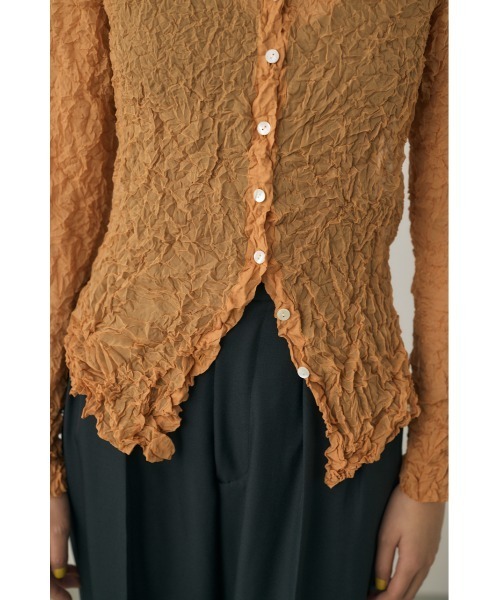 【M_】RE POLYESTER WRINKLED シャツ M_（エムアンダーバー）の「【M_】RE POLYESTER WRINKLED シャツ