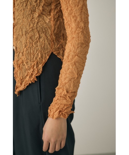 M_（エムアンダーバー）の「【M_】RE POLYESTER WRINKLED シャツ