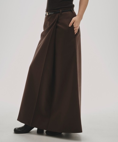 TODAYFUL(トゥデイフル)の「TODAYFUL Twill Wrap Skirt(スカート・レディース・ブラック/ブラウン・36/38)」の6枚目の写真