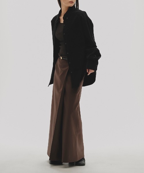 TODAYFUL(トゥデイフル)の「TODAYFUL Twill Wrap Skirt(スカート・レディース・ブラック/ブラウン・36/38)」の8枚目の写真