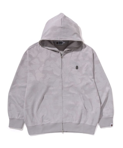 BAPE グレー フード付きパーカー 中古・古着通販】A BATHING APE (ア ベイシング エイプ) ジップ