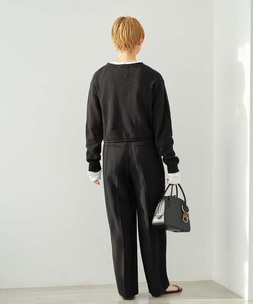 plage(プラージュ)の「co/linen short プルオーバー(ニット/セーター・レディース・ホワイト/ブラック・FREE)」の7枚目の写真