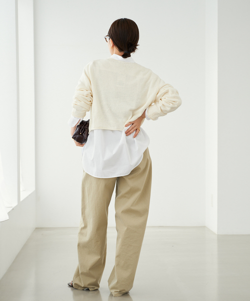 plage(プラージュ)の「co/linen short プルオーバー(ニット/セーター・レディース・ホワイト/ブラック・FREE)」の15枚目の写真