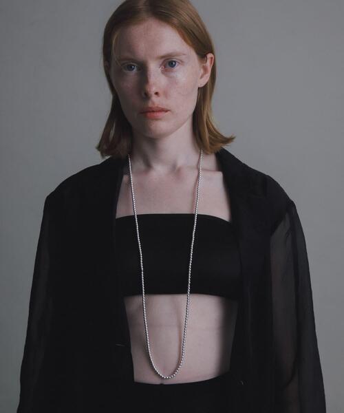 URBAN RESEARCH（アーバンリサーチ）の「decor『デコール』　Hematite4mmBallnecklace（ネックレス・レディース・シルバー・-）」の2枚目の写真