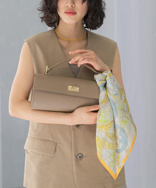 AULENTTI（オウレンティ）の「AULENTTI　ワイドショルダーBAG（ショルダーバッグ・レディース・ブラック/ベージュ・-）」の3枚目の写真