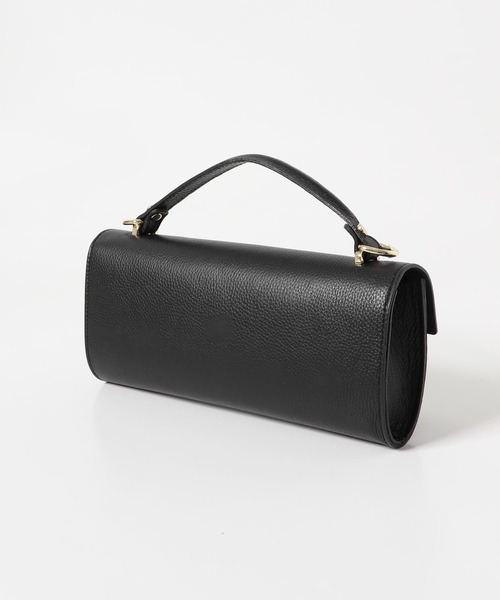 専用/AULENTTI 黒ハンドバッグ　ショルダー紐付き AULENTTI（オウレンティ） ショルダーバッグ バッグ AULENTTI/ターン