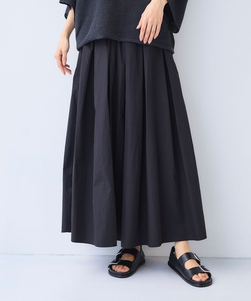 CROSS FUNCTION（クロスファンクション）の「《撥水》アクティかる ブライトナイロン撥水フレアスカート【CF/クロスファンクション】（スカート・レディース・ブラック/ブラウン・LL/L/M）」の15枚目の写真