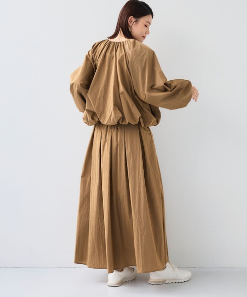 CROSS FUNCTION（クロスファンクション）の「《撥水》アクティかる ブライトナイロン撥水フレアスカート【CF/クロスファンクション】（スカート・レディース・ブラック/ブラウン・LL/L/M）」の10枚目の写真