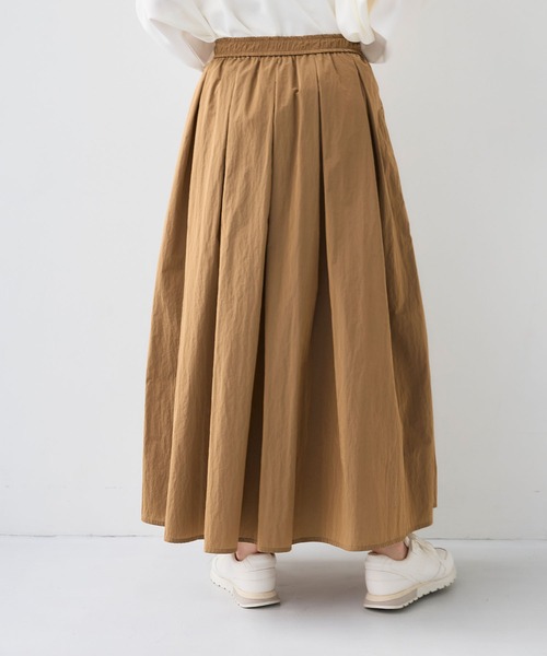 CROSS FUNCTION（クロスファンクション）の「《撥水》アクティかる ブライトナイロン撥水フレアスカート【CF/クロスファンクション】（スカート・レディース・ブラック/ブラウン・LL/L/M）」の5枚目の写真