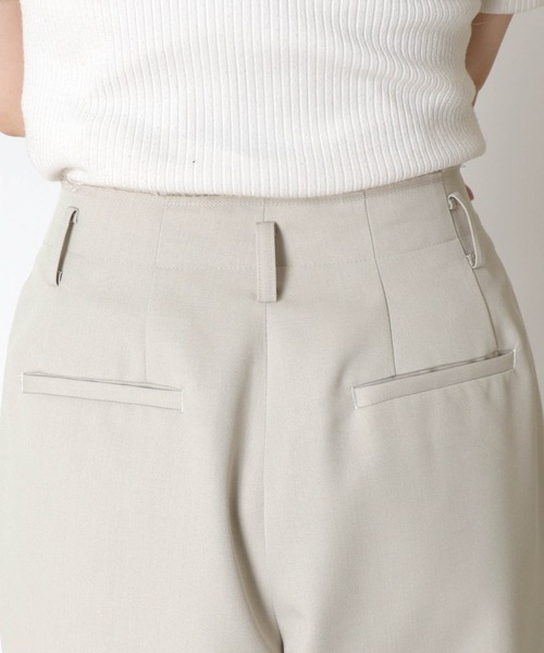 SCALL ミッドレングス ホワイト（6'8 ×21×29 1/6） タックワイドパンツ【2サイズ展開】