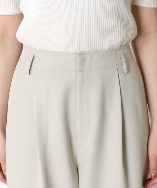 Jines（ジネス）の「タックワイドパンツ【2サイズ展開】（その他パンツ・レディース・ネイビー/ベージュ・36/38）」の7枚目の写真