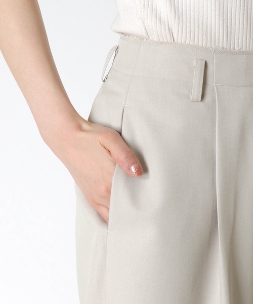 Jines（ジネス）の「タックワイドパンツ【2サイズ展開】（その他パンツ・レディース・ネイビー/ベージュ・36/38）」の8枚目の写真