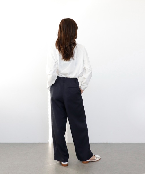 Jines（ジネス）の「タックワイドパンツ【2サイズ展開】（その他パンツ・レディース・ネイビー/ベージュ・36/38）」の16枚目の写真