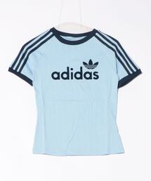 adidas（アディダス）の「adidas アディダス W GRAPHIC CALI TEE ショートスリーブ JC7704 CSKY/OFFWHT（Tシャツ/カットソー）」