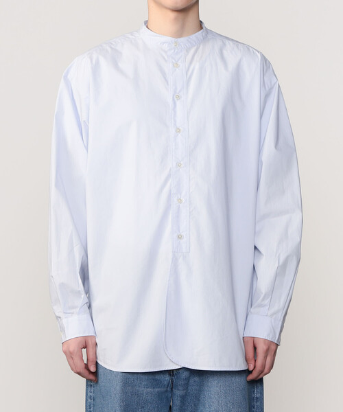 ORCIVAL◆長袖ブラウス/バンドカラーシャツ/1/コットン/BLU/OR-B0270// ORCIVAL SALE！オーシバル オーチバル バンド カラー シャツ