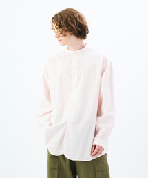 ORCIVAL | コットン バンドカラーシャツ MEN
