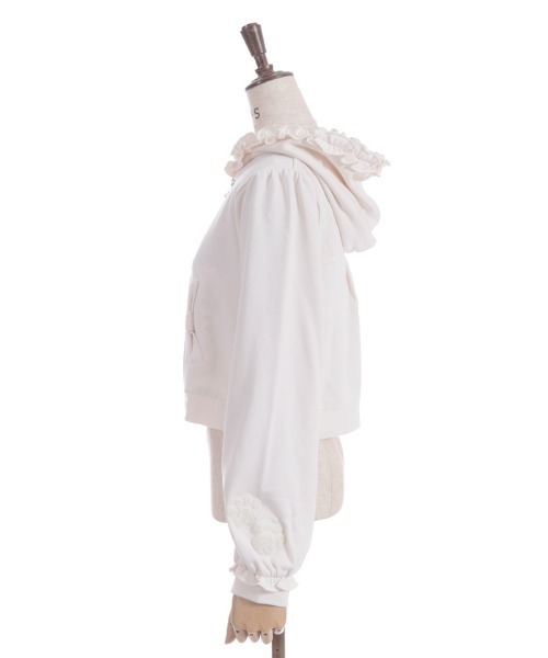 axes femme(アクシーズファム)の「サガラ刺繍ショートパーカー(カーディガン/ボレロ・レディース・キナリ/ブラック・FREE)」の15枚目の写真