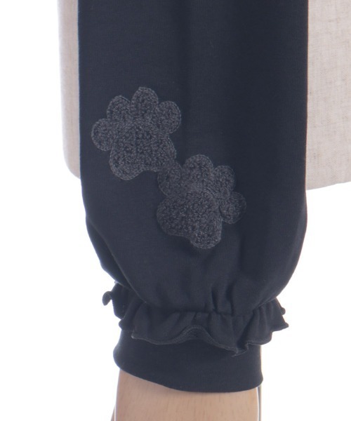 axes femme(アクシーズファム)の「サガラ刺繍ショートパーカー(カーディガン/ボレロ・レディース・キナリ/ブラック・FREE)」の7枚目の写真