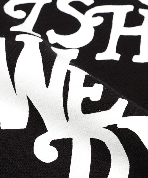 NOMA t.d.（ノーマティーディー）の「Hand Pye Twist Sweat - Print（スウェット・メンズ・ネイビー/ブラック・3/4）」の8枚目の写真