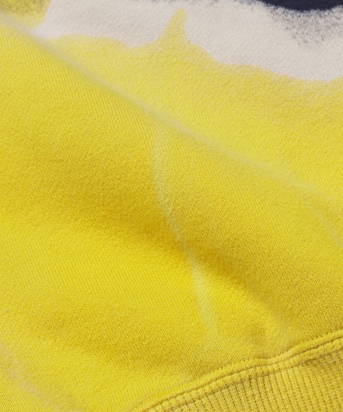 NOMA t.d.（ノーマティーディー）の「Hand Pye Twist Sweat - Print（スウェット・メンズ・ネイビー/ブラック・3/4）」の11枚目の写真