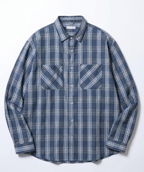 MARUKAWA(マルカワ)の「2026SS AIR SHIRT/エアシャツ 軽量 通気 速乾機能 レギュラーカラーシャツ 無地/チェック(シャツ/ブラウス・メンズ・ブルー/ブルー系その他/ネイビー/サックスブルー・L/M/LL)」の1枚目の写真