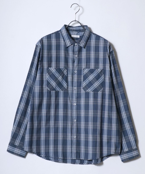 MARUKAWA(マルカワ)の「2026SS AIR SHIRT/エアシャツ 軽量 通気 速乾機能 レギュラーカラーシャツ 無地/チェック(シャツ/ブラウス・メンズ・ブルー/ブルー系その他/ネイビー/サックスブルー・L/M/LL)」の9枚目の写真